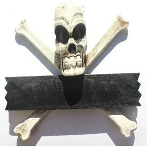 New CUSTOM MADE Poison Skull Pirate Halloween Wood Sign Room Decor Decoration